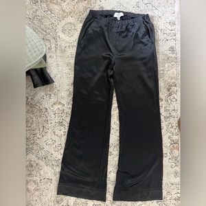 Something Navy Silk Pants